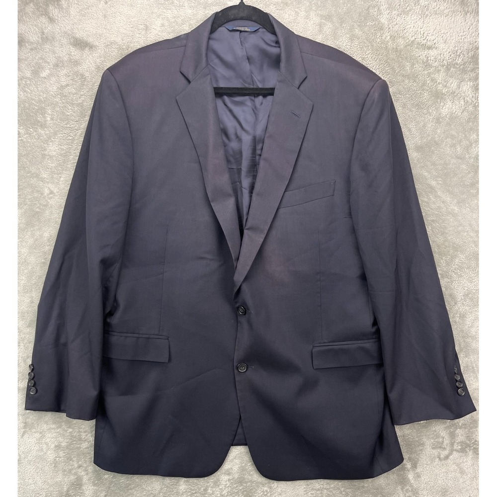 Brooks Brothers 1818 Regent Fit Estrato Trabaldo Togna Blazer 46L /W40 Wool Navy